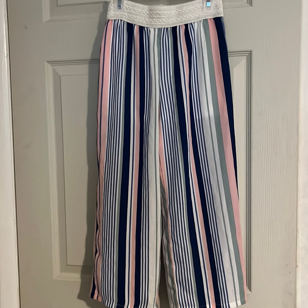 Beachy Amy Byer Striped Pull-On Pants
